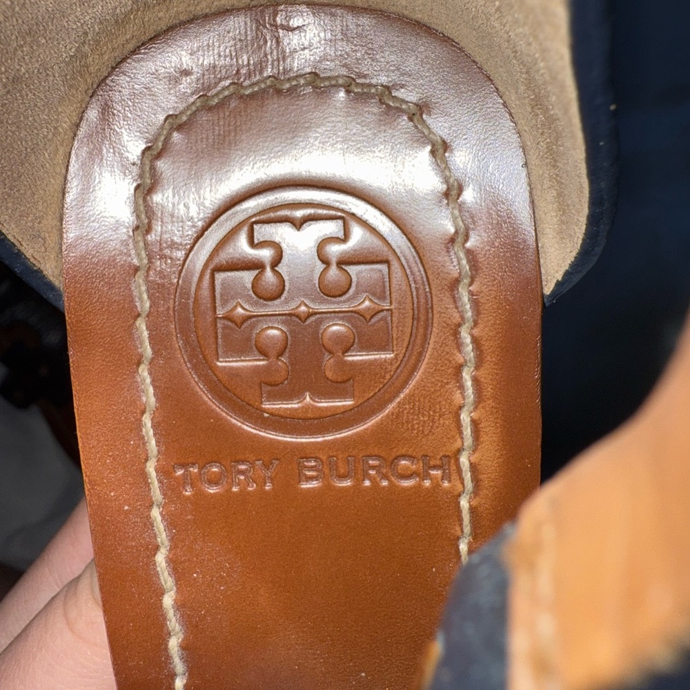 Tory Burch Black Leather Sandals - Picture 3 of 4
